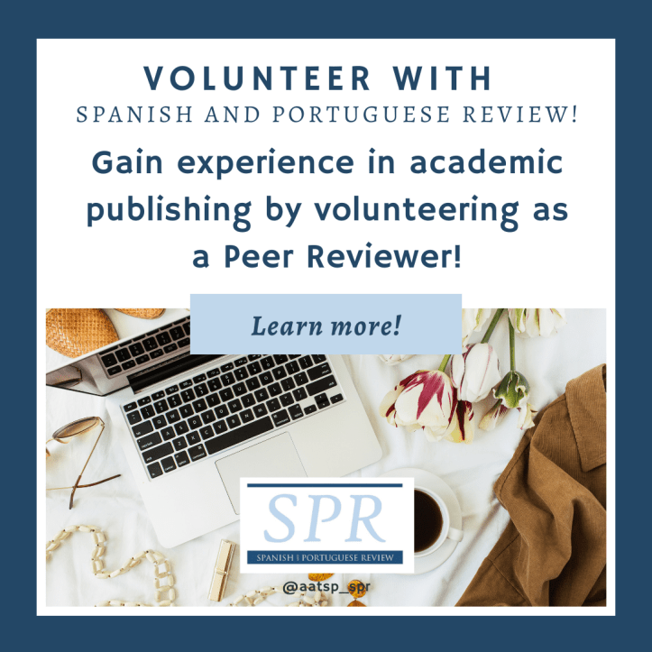 Volunteer with SPR as a Peer Reviewer, gain experience in academic publishing
