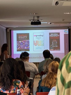 Picture of recommended reading materials from a presentation at AATSP 2023